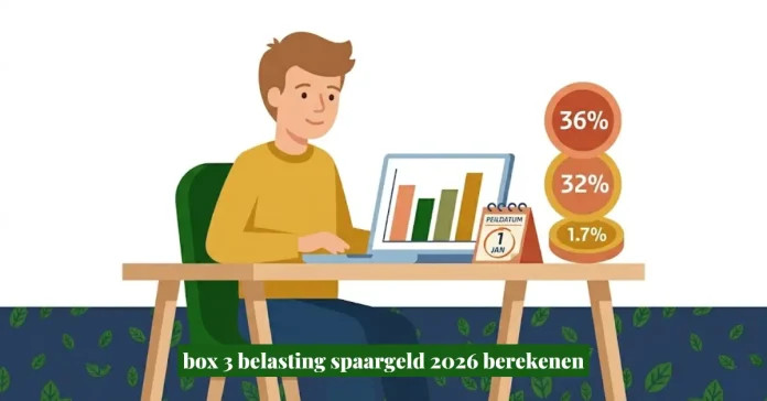 Box 3 belasting berekenen op spaargeld in 2026 met vrijstellingen en forfaitair rendement